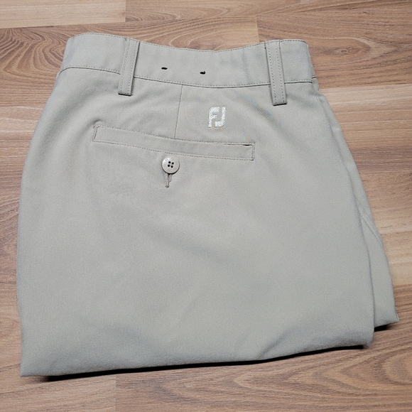 FootJoy FJ Performance PantsMens Size 38x32 Khaki - Picture 2 of 3